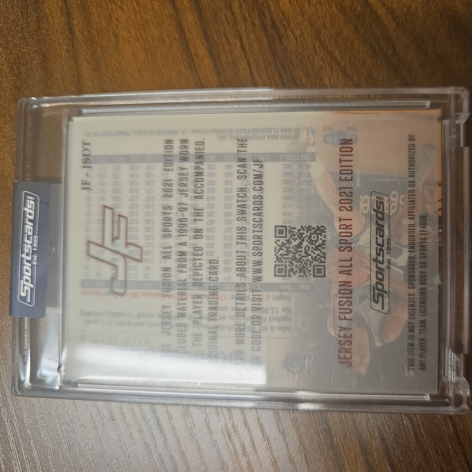 Sportscards 2021 Jersey Fusion Game Used Swatch John Stockton Utah Jazz #134