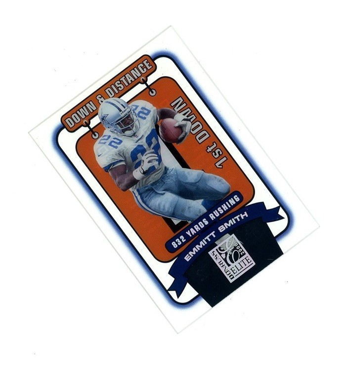 RARE 2000 Donruss DOWN and DISTANCE SP EMMITT SMITH /832! Dallas Cowboys