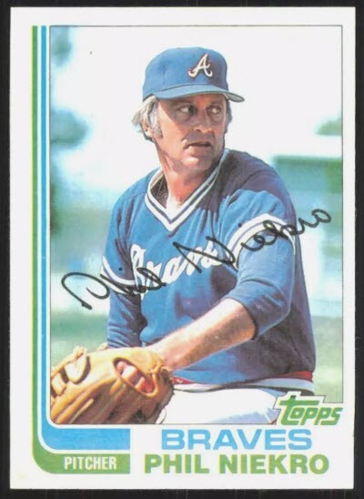 1982 Topps Phil Niekro Atlanta Braves #185