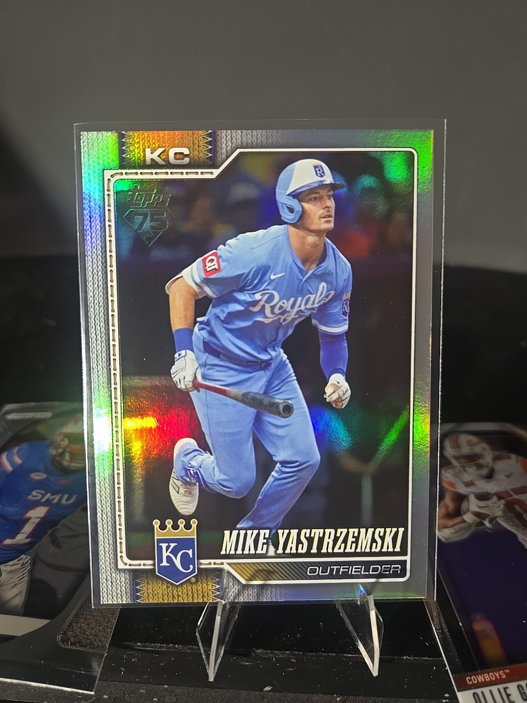 2026 Topps Series 1 Baseball – Mike Yastrzemski #242 Yellow Foil /399 Royals