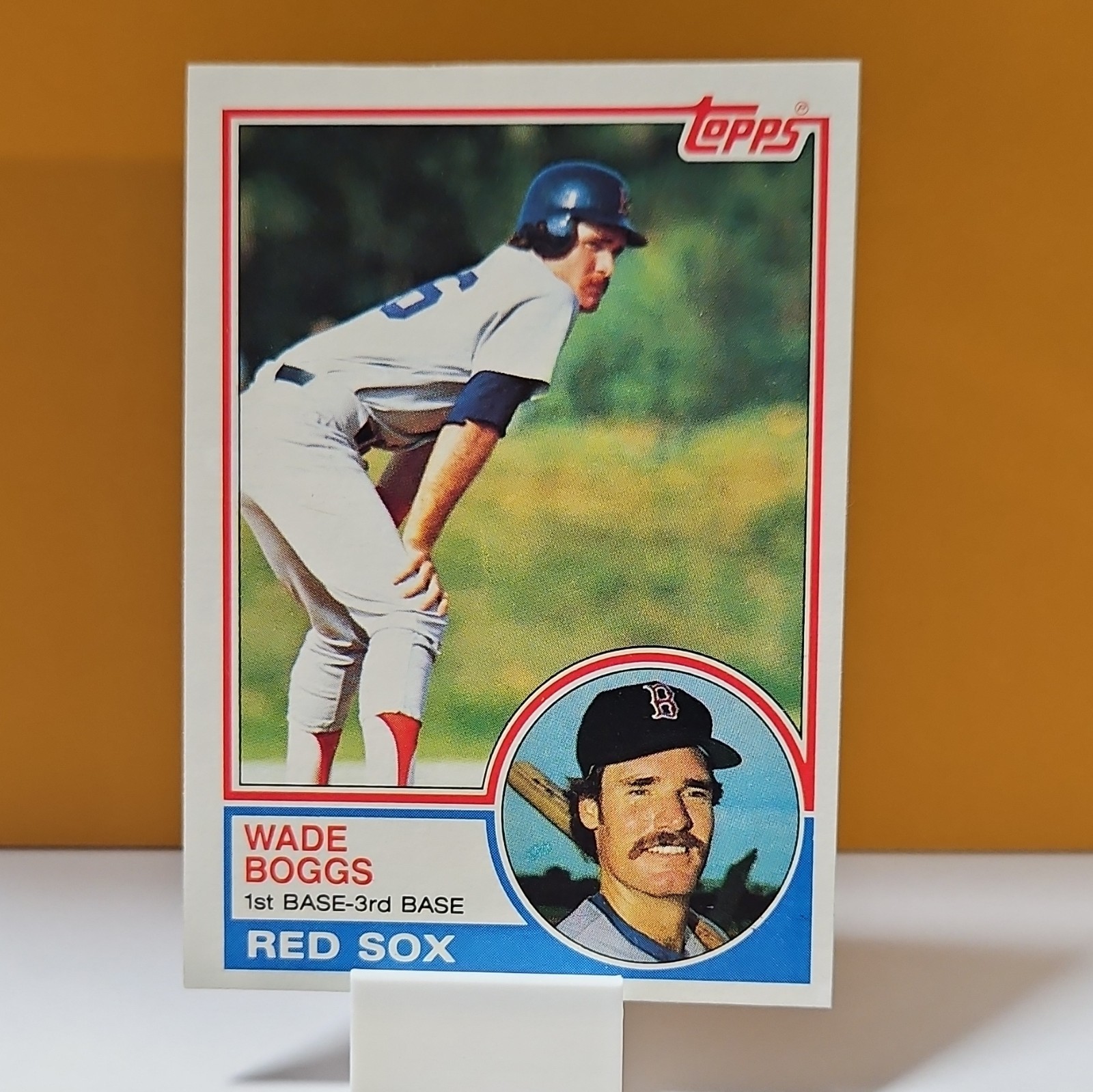 Topps 1983 Wade Boggs Rookie #498 Boston Red Sox MLB Baseball Card Sharp OC