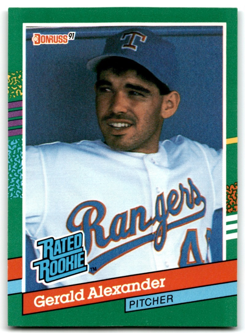 1991 Donruss Gerald Alexander Rookie Texas Rangers #419