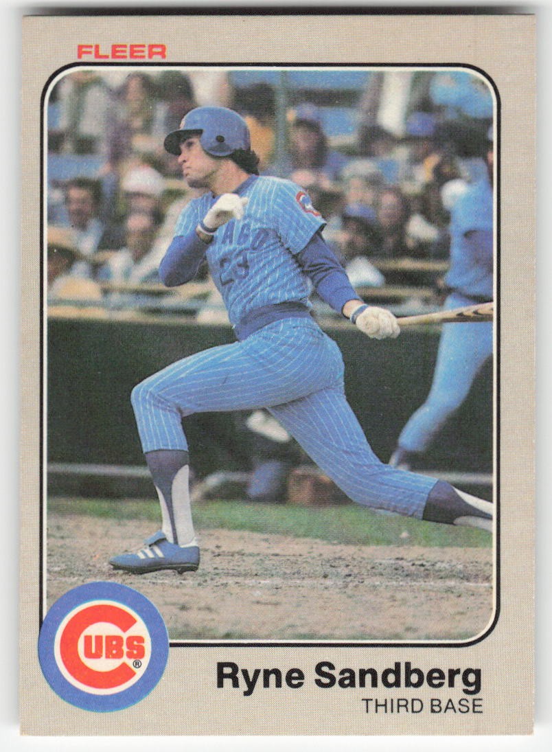 Ryne Sandberg Rookie Chicago Cubs 1983 Fleer #507 60696