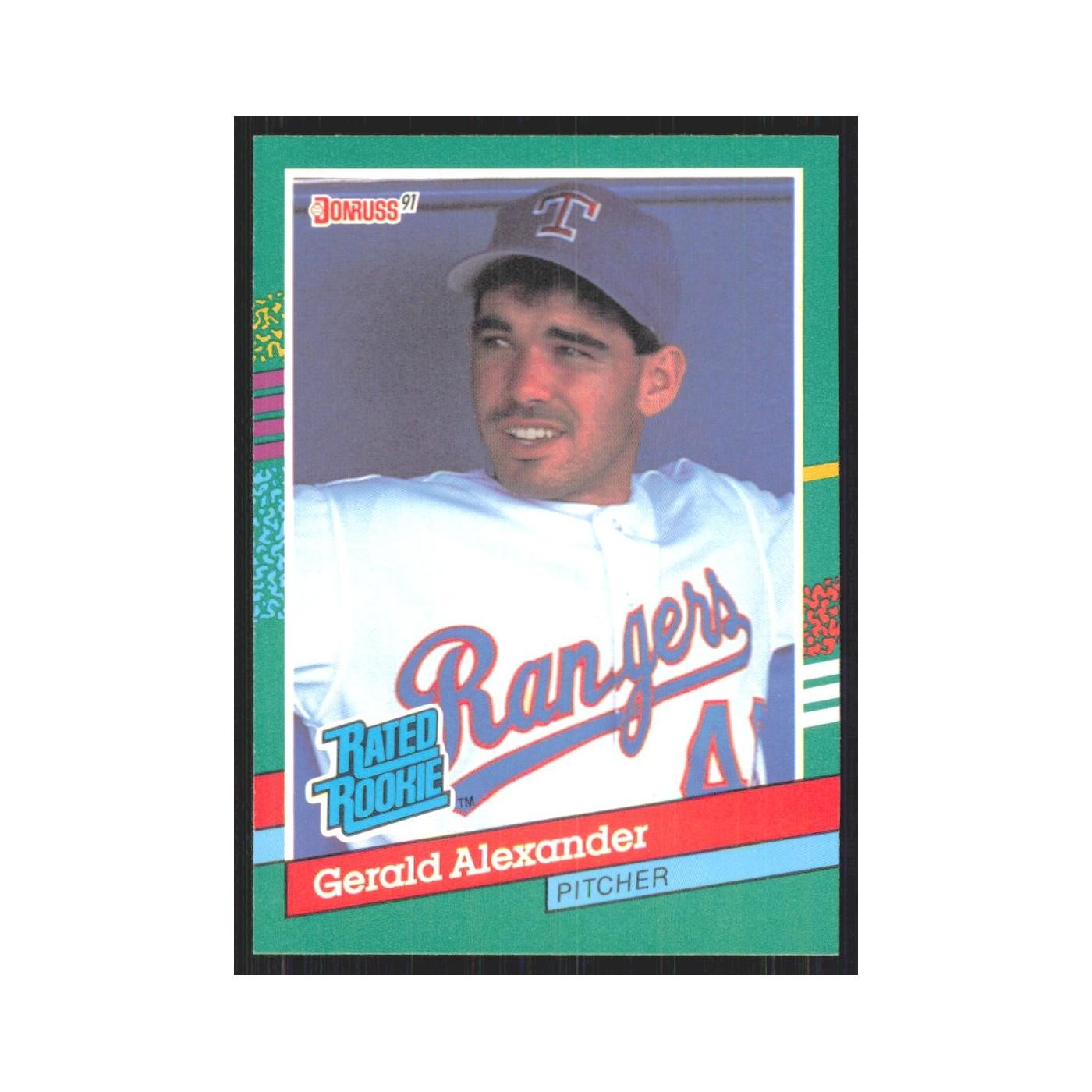 1991 Donruss Gerald Alexander RC Rangers #419