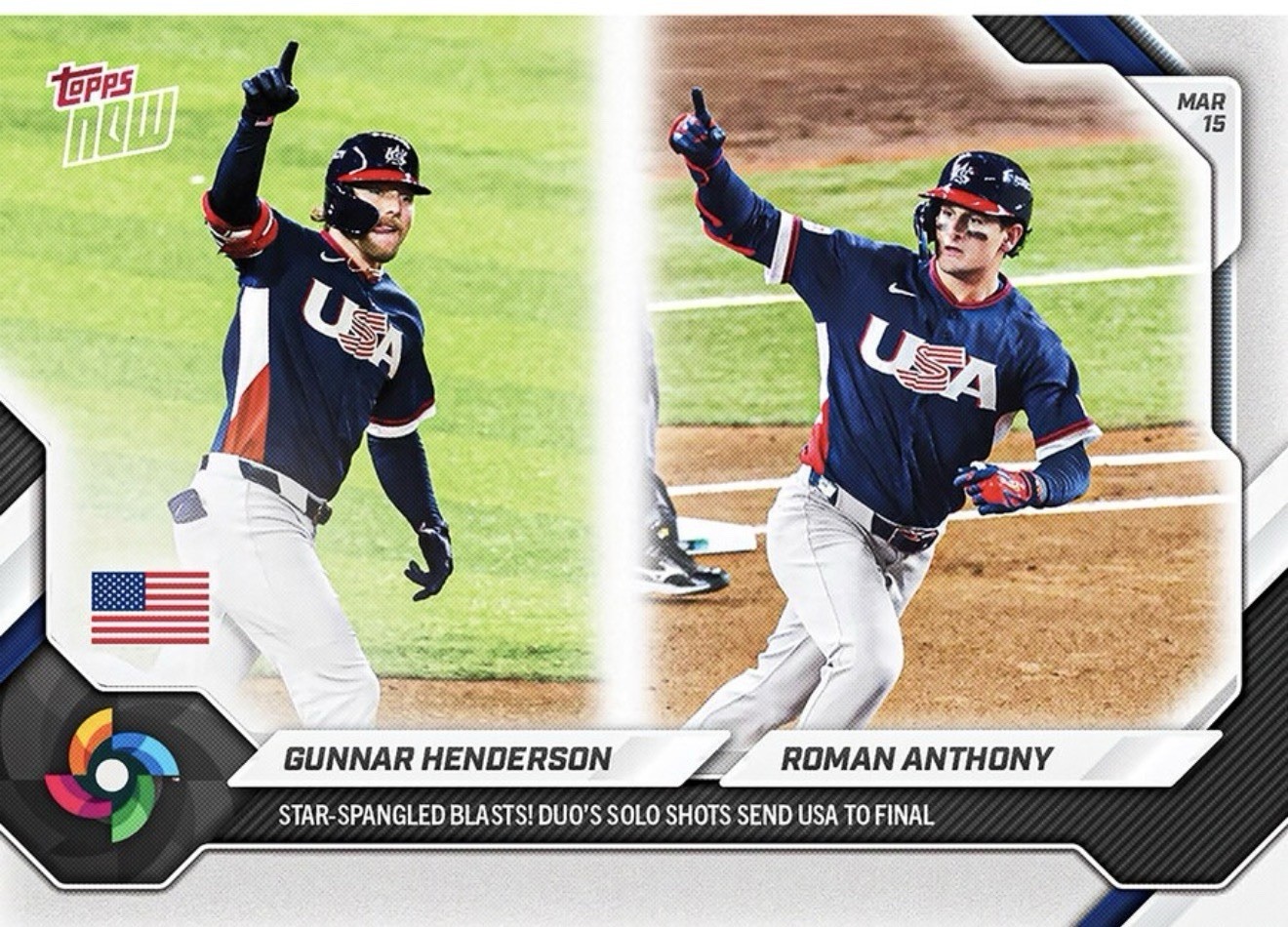 2026 Topps NOW World Baseball Classic Gunnar Henderson/Roman Anthony #37