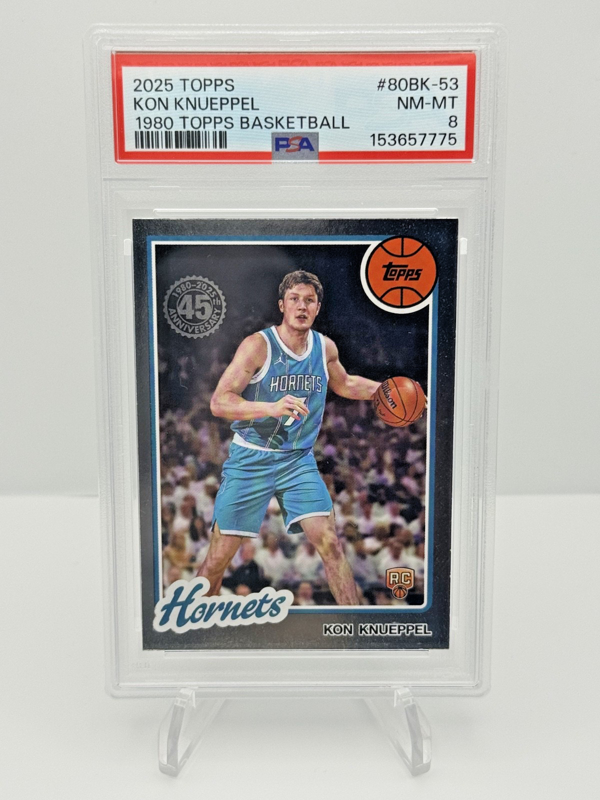 2025-26 Topps – 1980-81 Topps Basketball Kon Knueppel #80BK-53 (RC) PSA 8