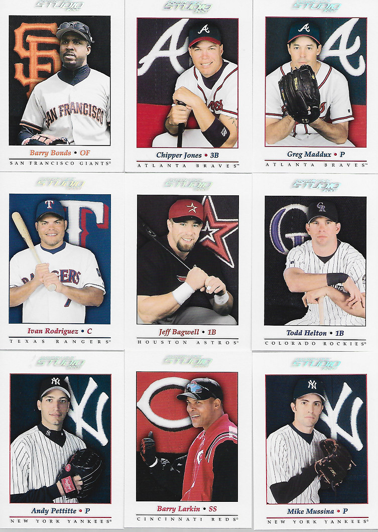 2001 DONRUSS STUDIO SINGLES***YOU PICK***