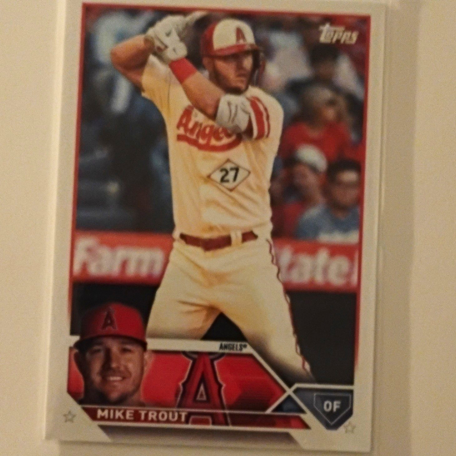 Topps 2023 Series 1 Mike Trout Los Angeles Angels #27 Base Set (MLB)