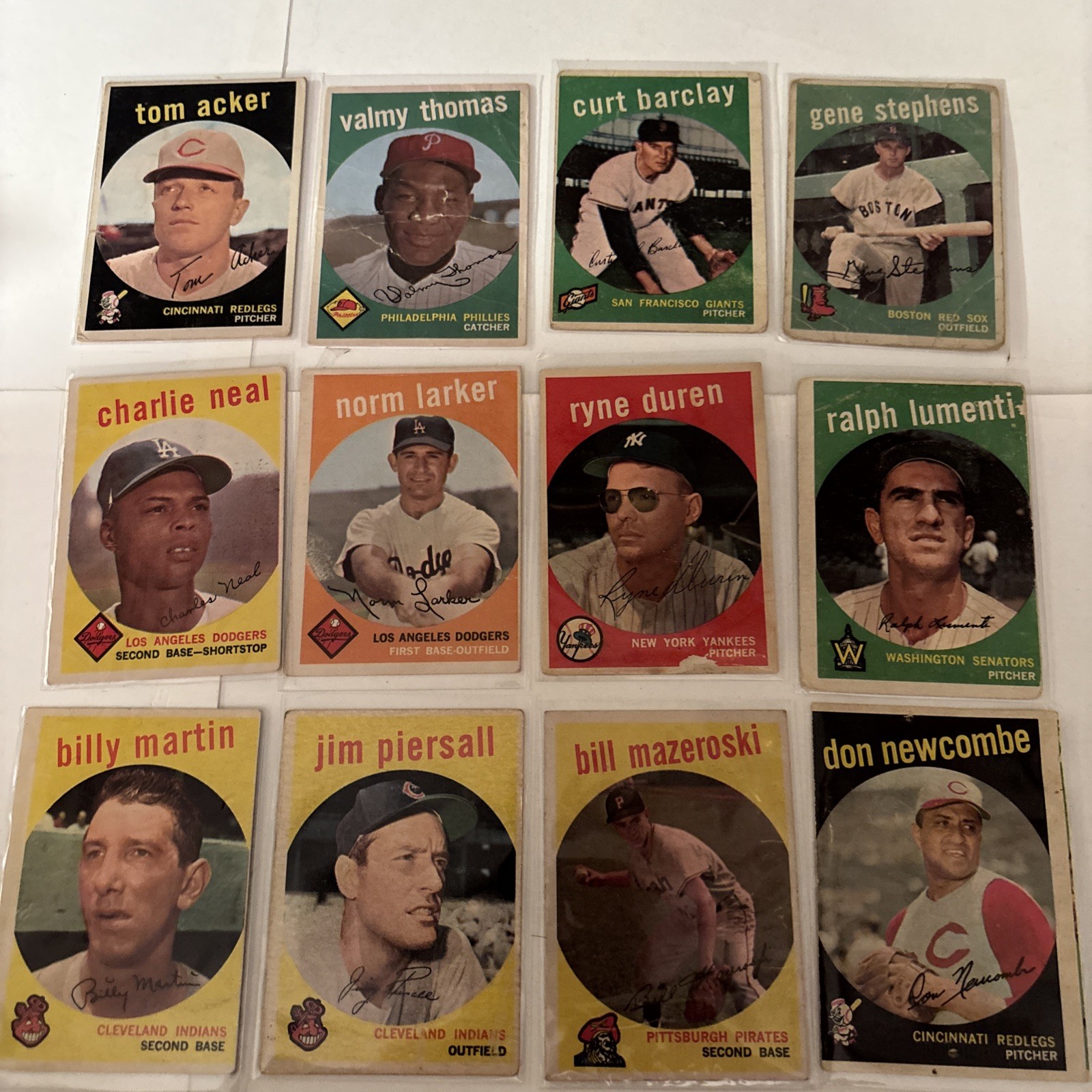 Topps Vintage Baseball Cards. 1959- 49, 1960– 34