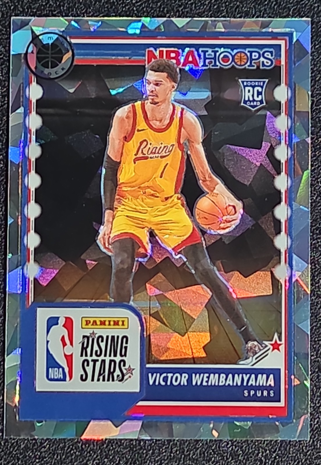 2023-24 Panini Nba Hoops Premium Stock – Rising Stars Victor Wembanyama #282 Ice