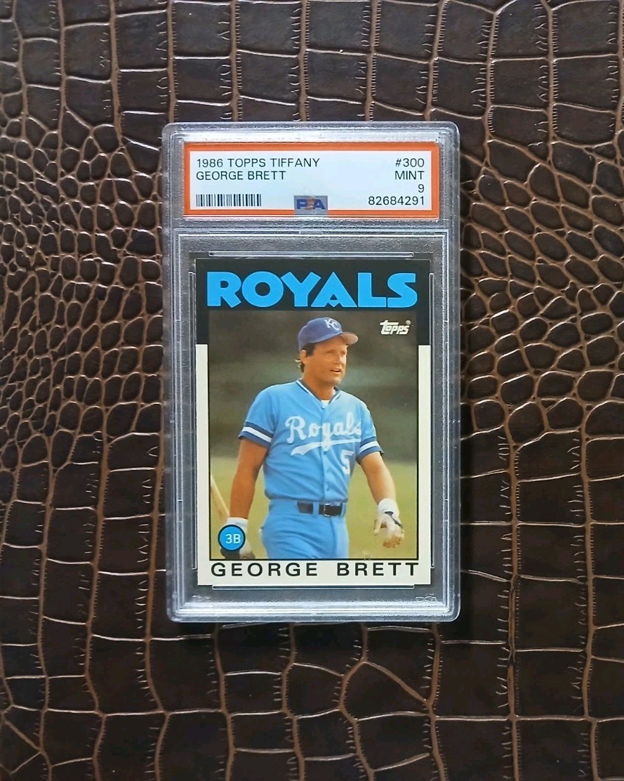 1986 Topps TIFFANY GEORGE BRETT🏆PSA 9🏆-RARE Pop. 122-🎈