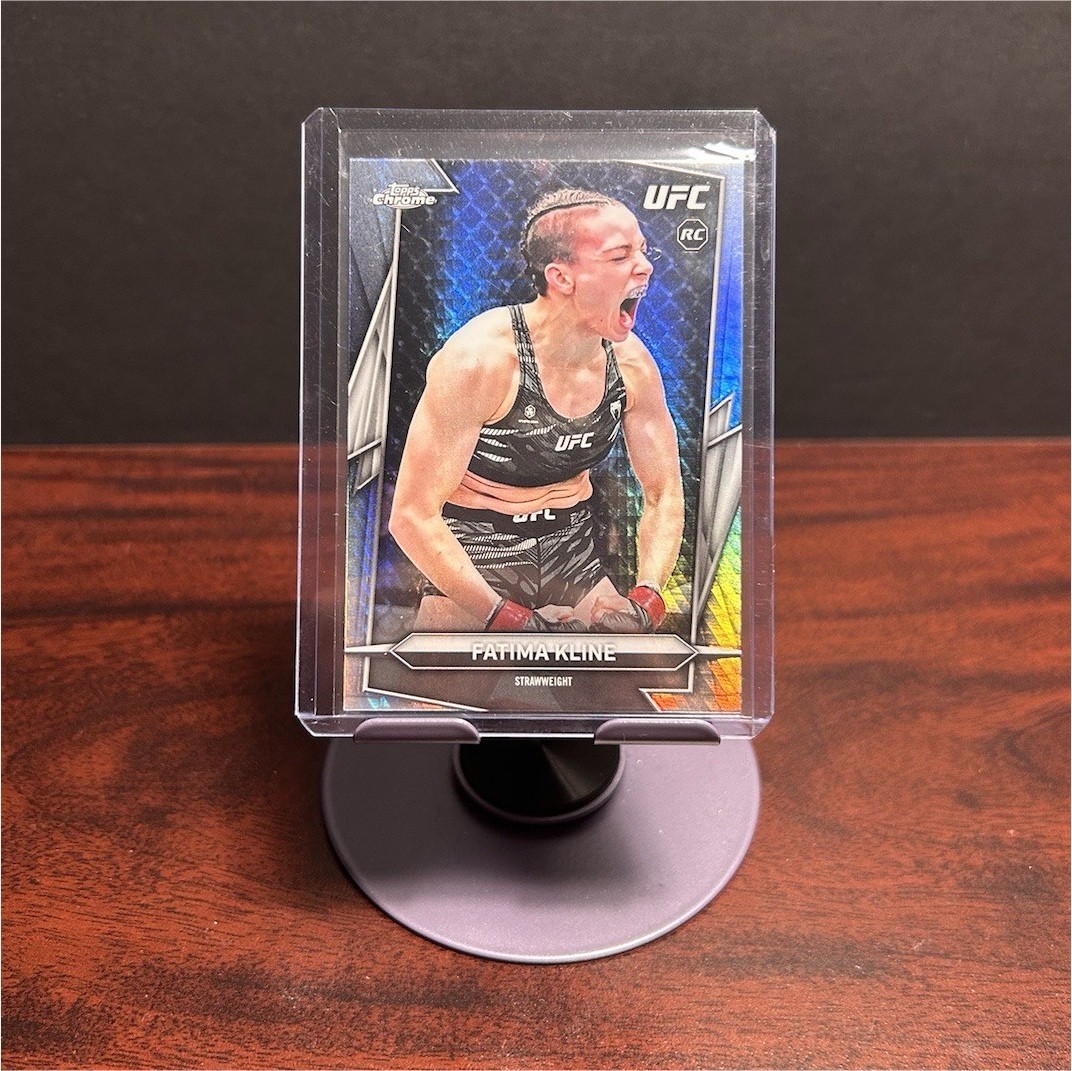 2026 Topps Chrome UFC Fatima Kline Hyper/Prism Refractor RC #158