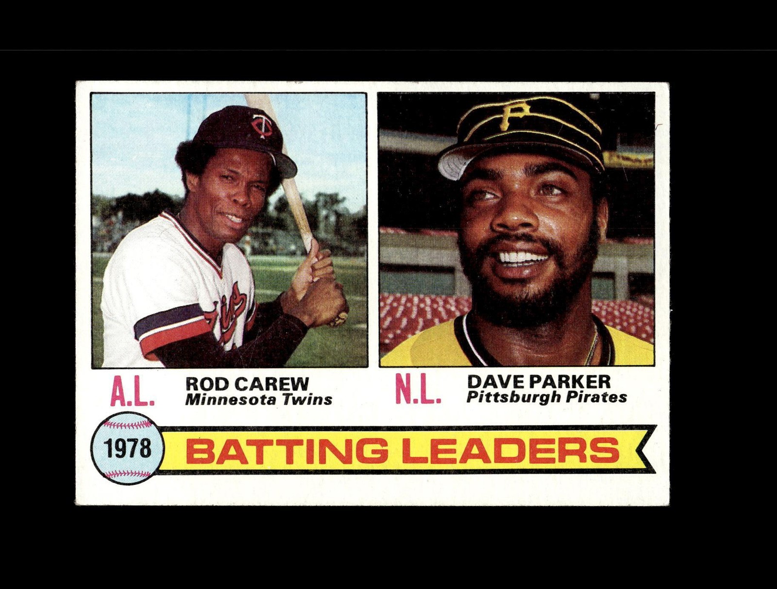1979 Topps #1 1978 Batting Leaders (Rod Carew / Dave Parker)