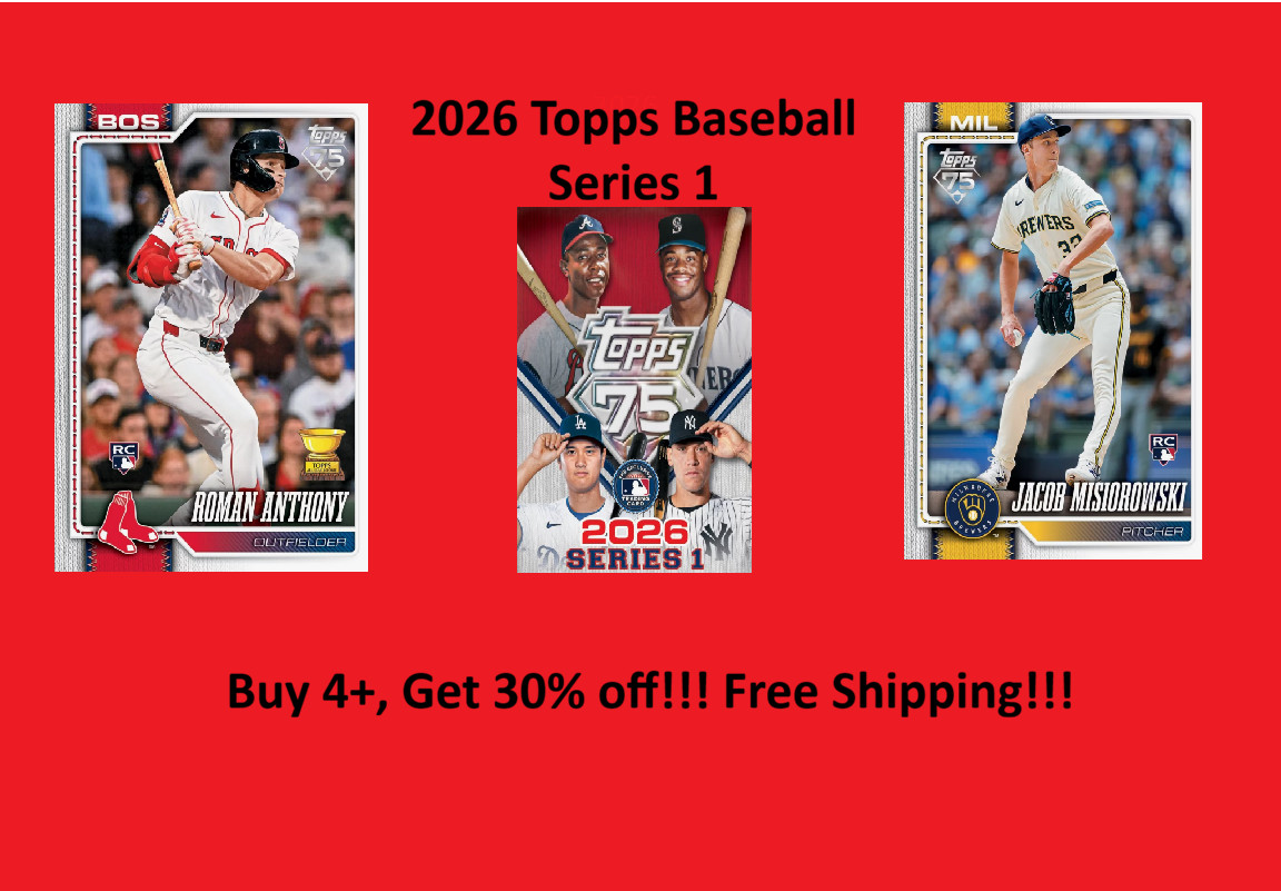 2026 Topps Baseball Series 1 Singles #251-350 You Pick, Complete Your Set!!!