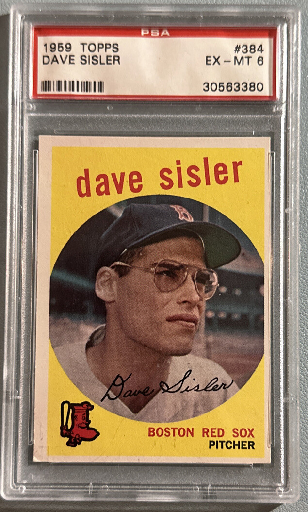 DAVE SISLER 1959 Topps Baseball Vintage #384 PSA 6