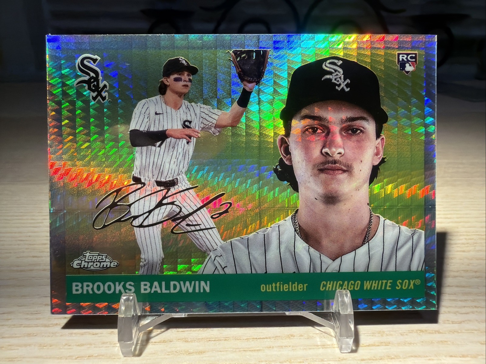 2025 Topps Chrome Platinum Anniversary Brooks Baldwin RC Prism Refractor #252