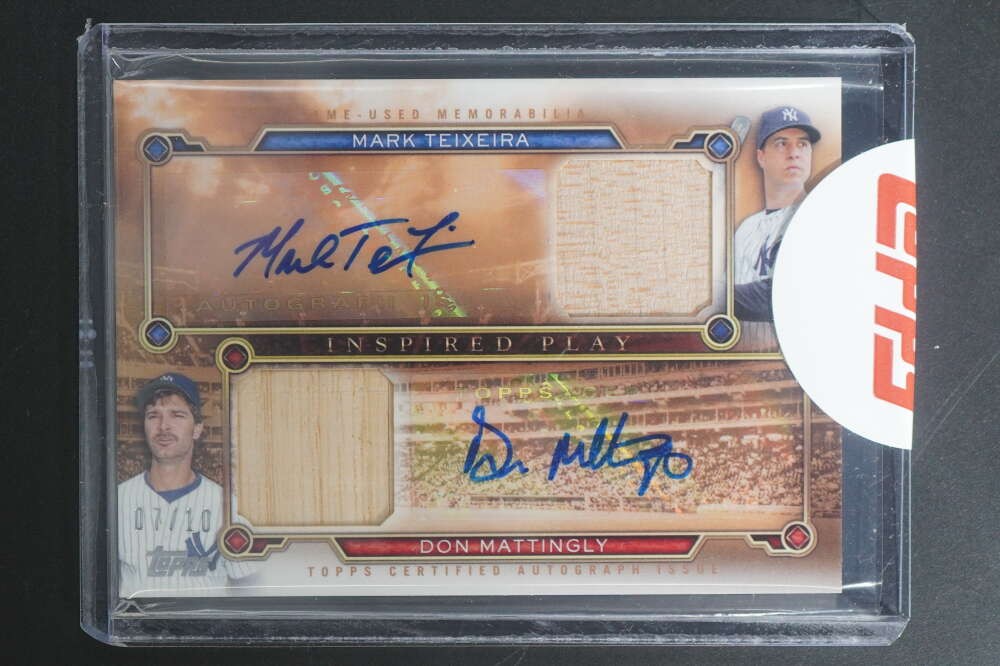 2015 Topps Mark Teixeira/Don Mattingly Inspired Play Dual Auto Relic /10 DZ3026