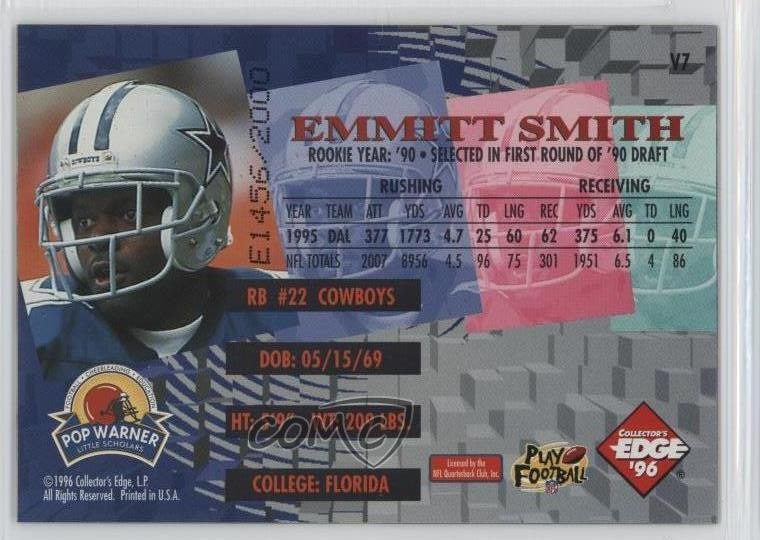1996 Advantage Video Shop at Home Buyer Incentive /2000 Emmitt Smith #V7 HOF 0k0