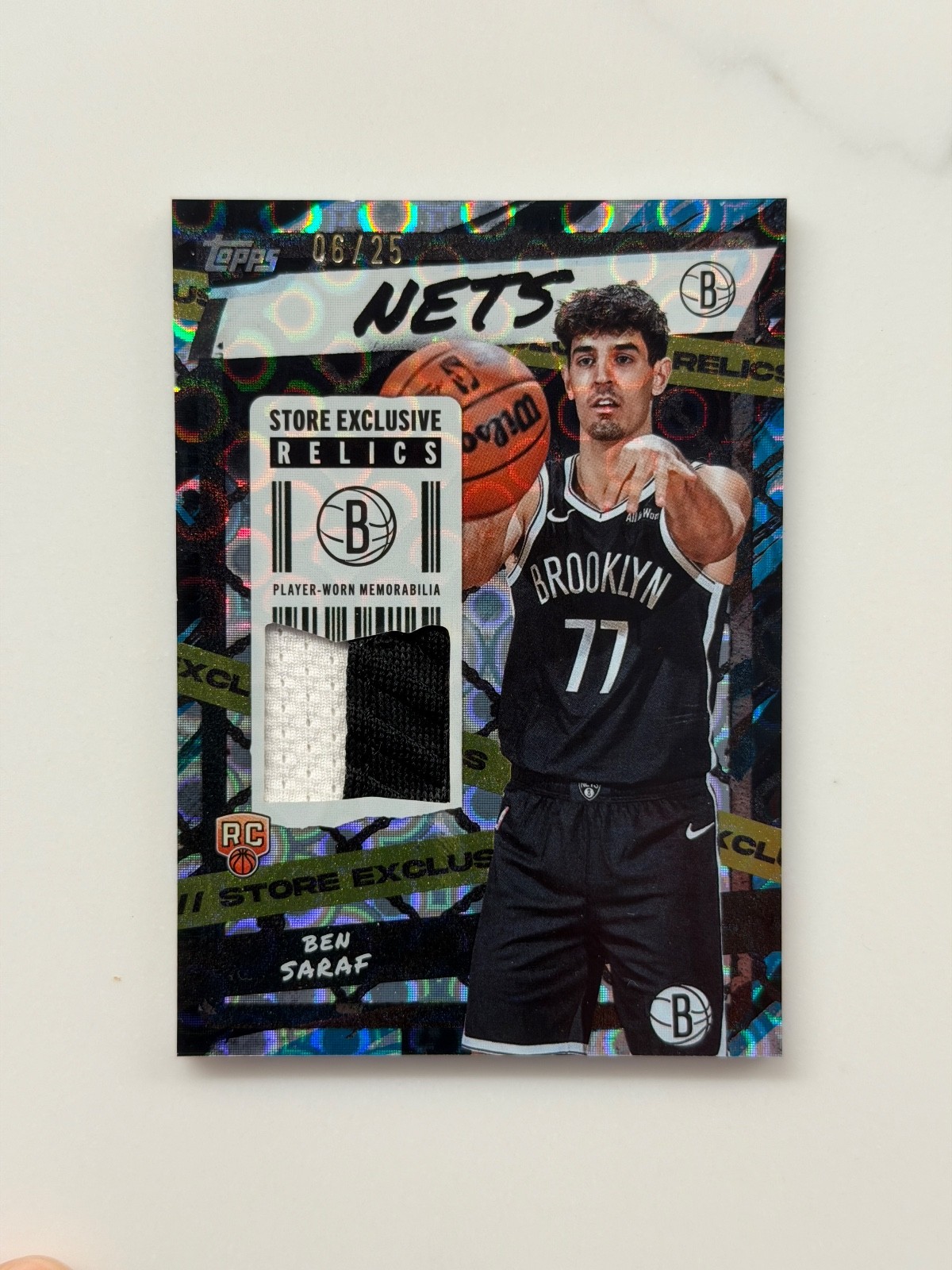 2025 Topps Basketball: Ben Saraf Store Exclusive Relics /25