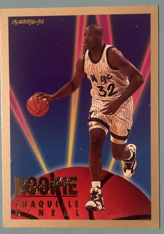 1993-94 Fleer NBA- Rookie Sensations Insert Shaquille O’Neal #18 MAGIC *SHAQ* NM