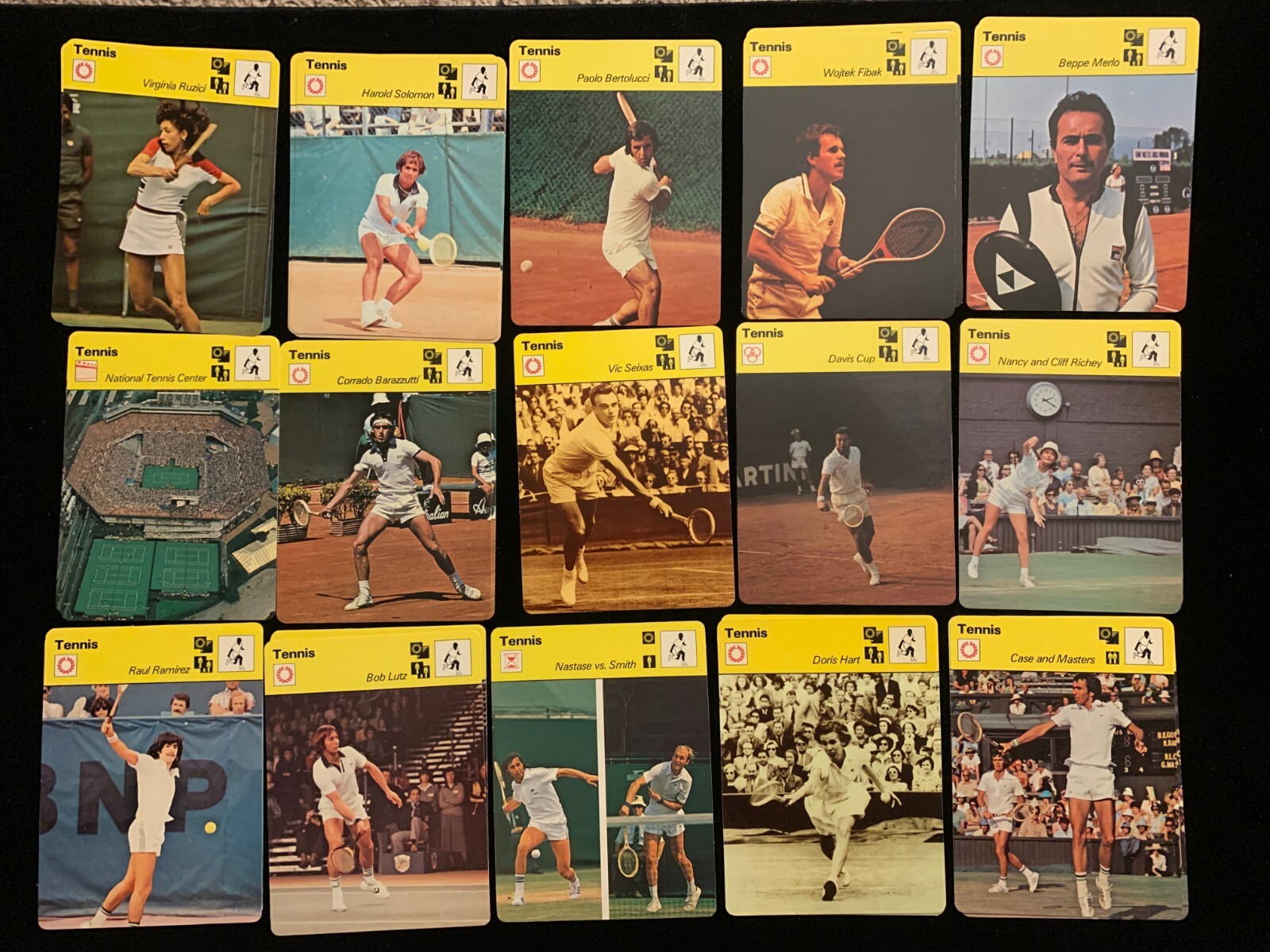 1977-79 Sportscaster TENNIS singles – Choose from list – Nrmt/Nrmt+