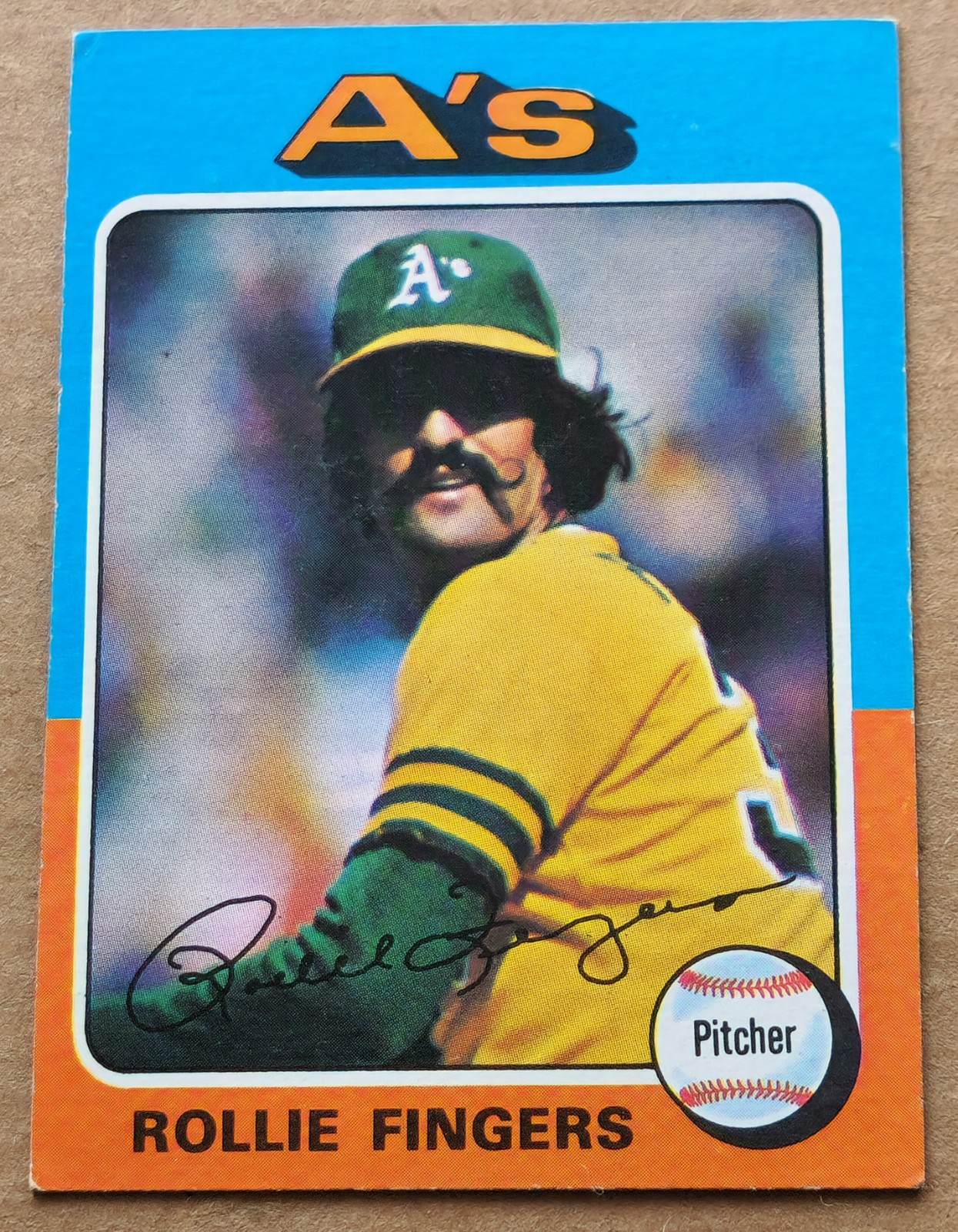 1975 Topps Rollie Fingers #21 Oakland Athletics