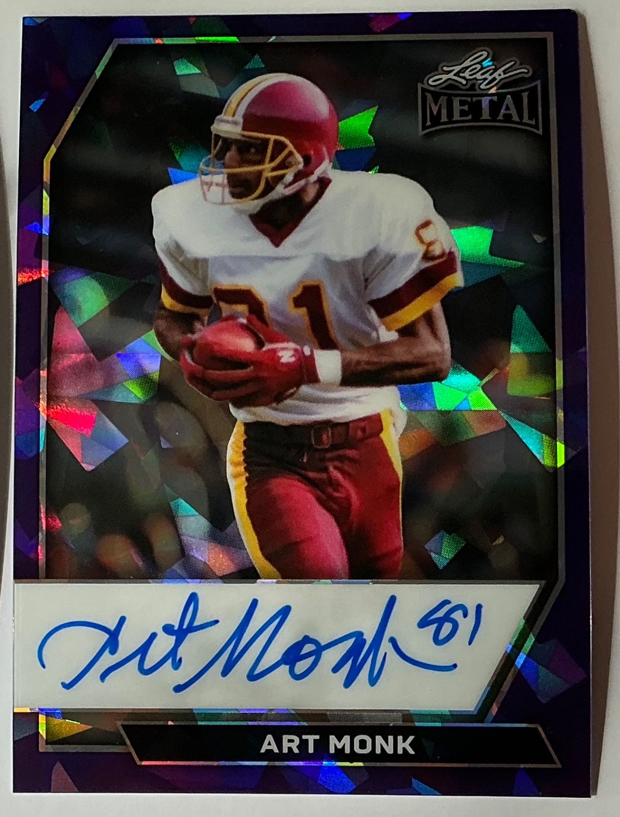 2026 Leaf Metal Art Monk Auto Autograph Crystal Purple On Card #d 1/2