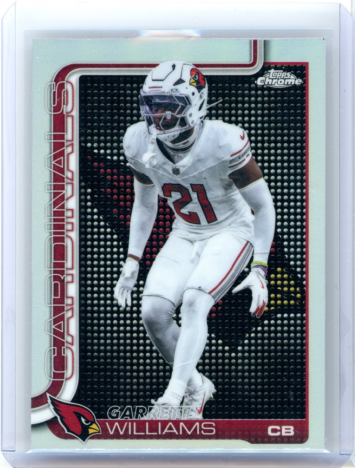 2025 Topps Chrome Garrett Williams #6 Lightboard Logo Cardinals