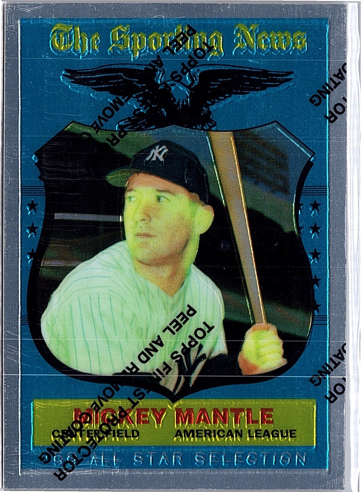 1997 Topps #27 Mickey Mantle Mickey Mantle Commemorative Reprints Finest