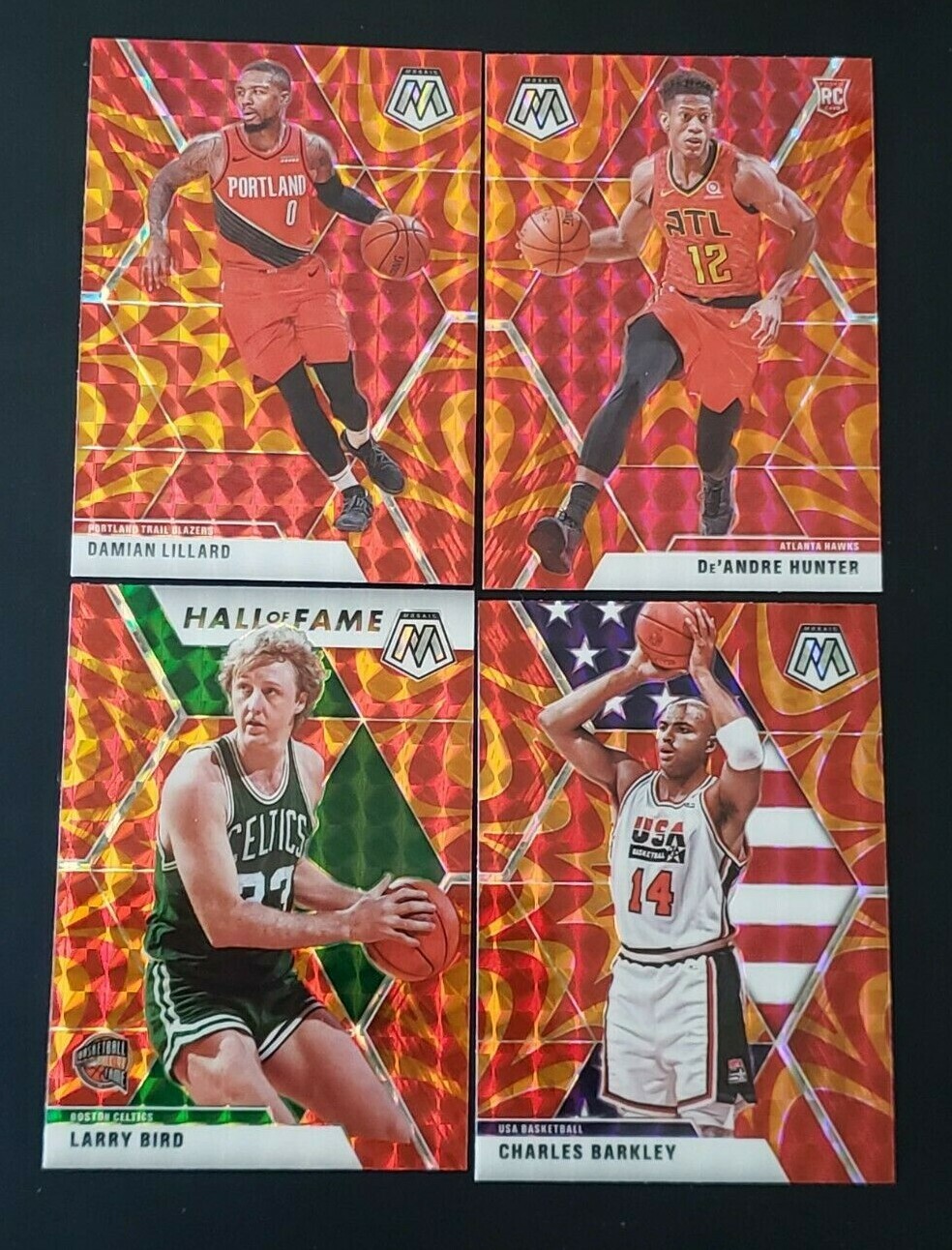2019-20 Mosaic Basketball ORANGE REACTIVE PRIZMS with Rookies You Pick