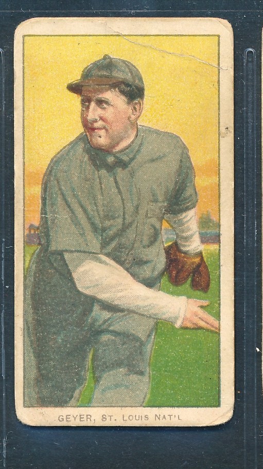 T206 SC 460 42: RUBE GEYER St. Louis Cardinals ~ FAIR to GOOD