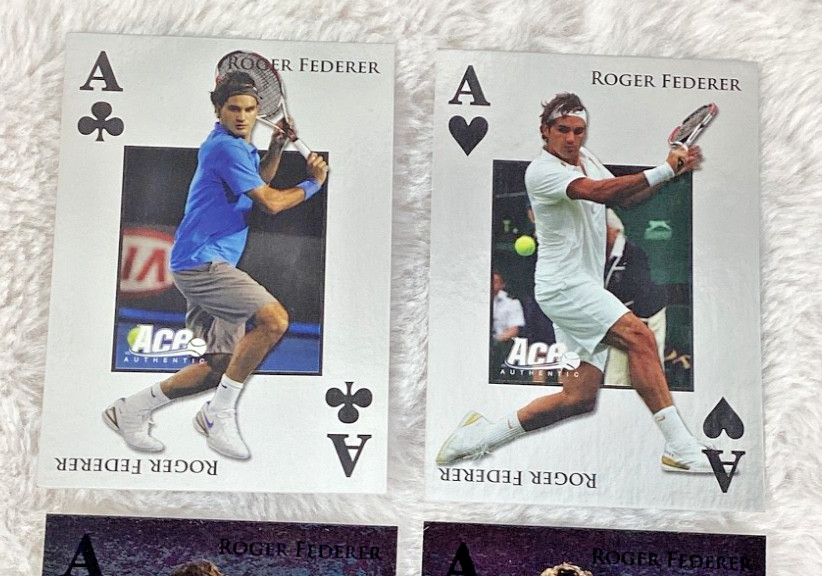 2011 Ace Authentic Match Point 2 Royal Flush Roger Federer RF1-RF4 Subset
