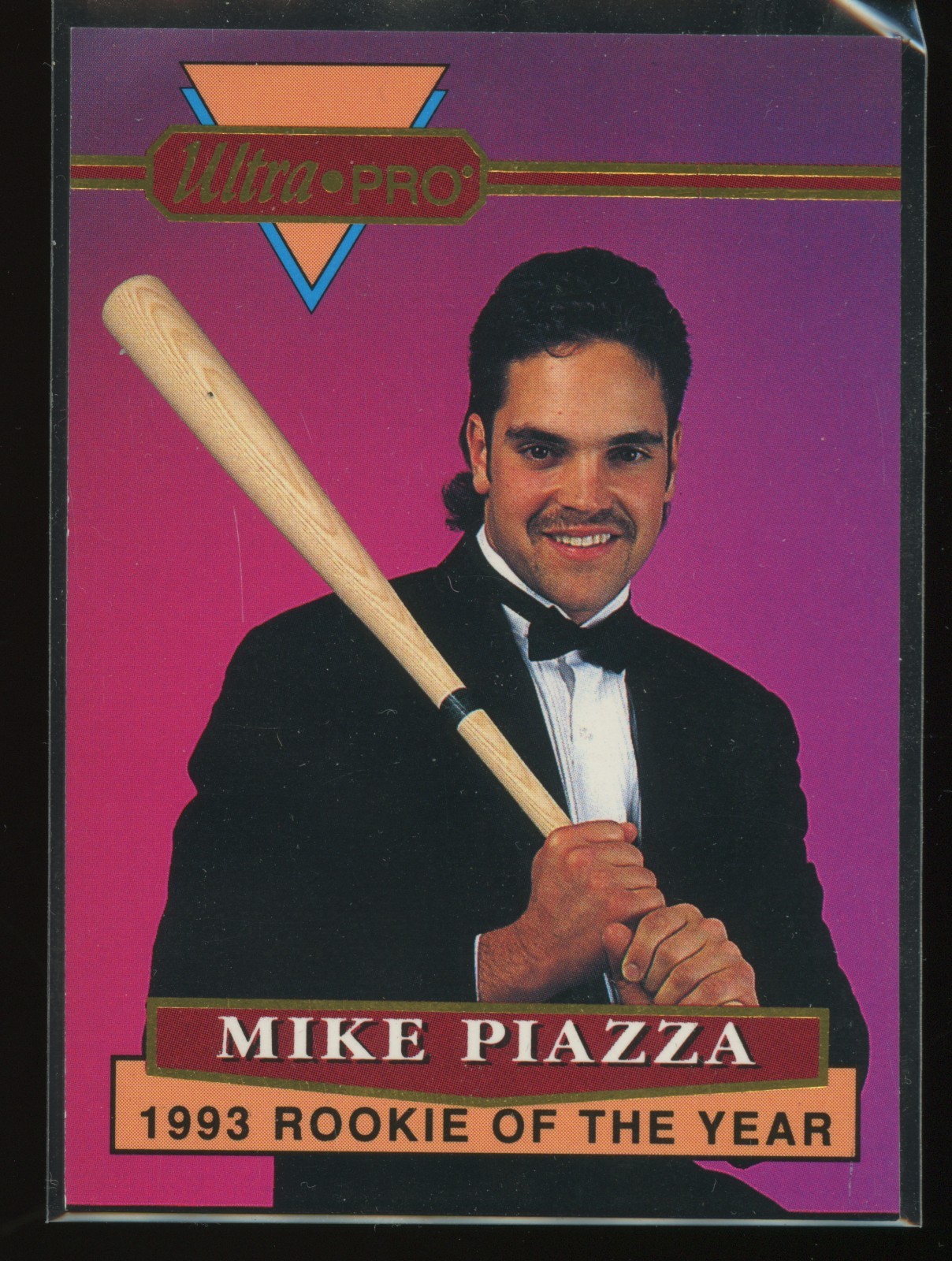 Mike Piazza/(In tux, holding ba 1994 Rembrandt Ultra-Pro Piazza #1 EX or Better