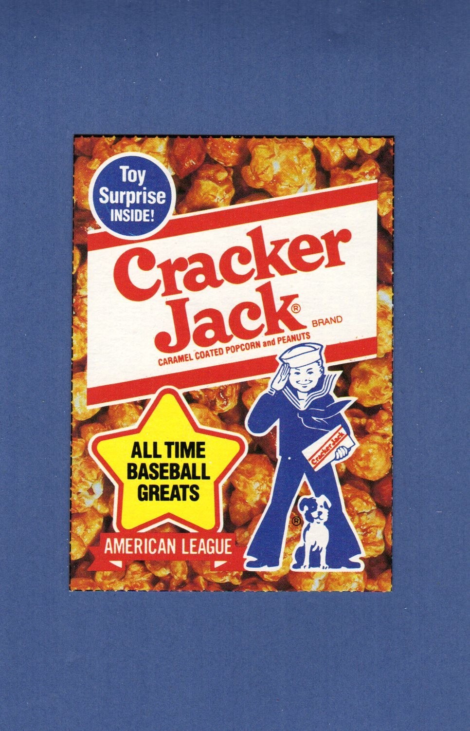 #UNN American League HEADER ~ Cracker Jack 1982 Borden/Topps 2-1/2″ X 3-1/2″