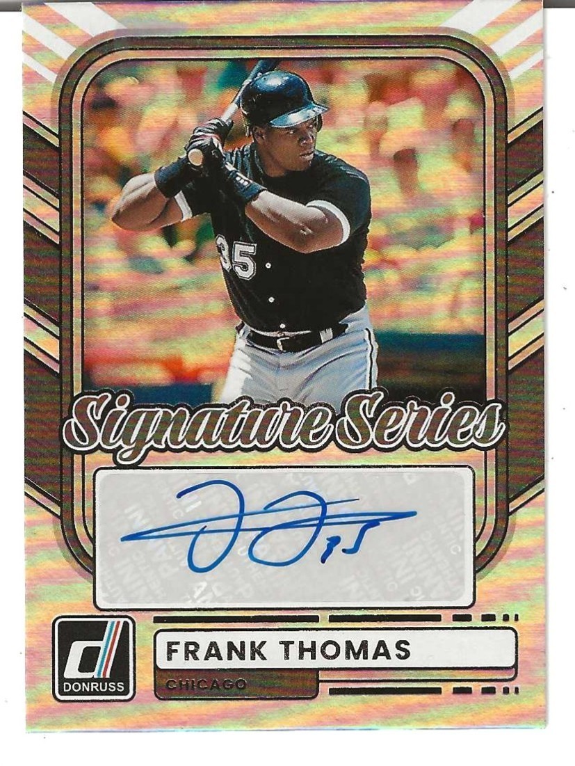 (2026 Panini Donruss Signature Series Frank Thomas Auto #SS-FT (HOF) White Sox