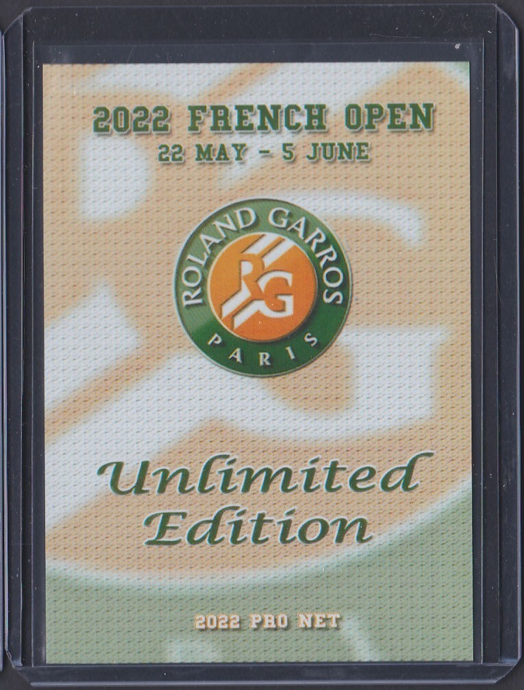 2022 CARLOS ALCARAZ/RAFA NADAL French Open Tennis card UNLIMITEDedition SPAIN