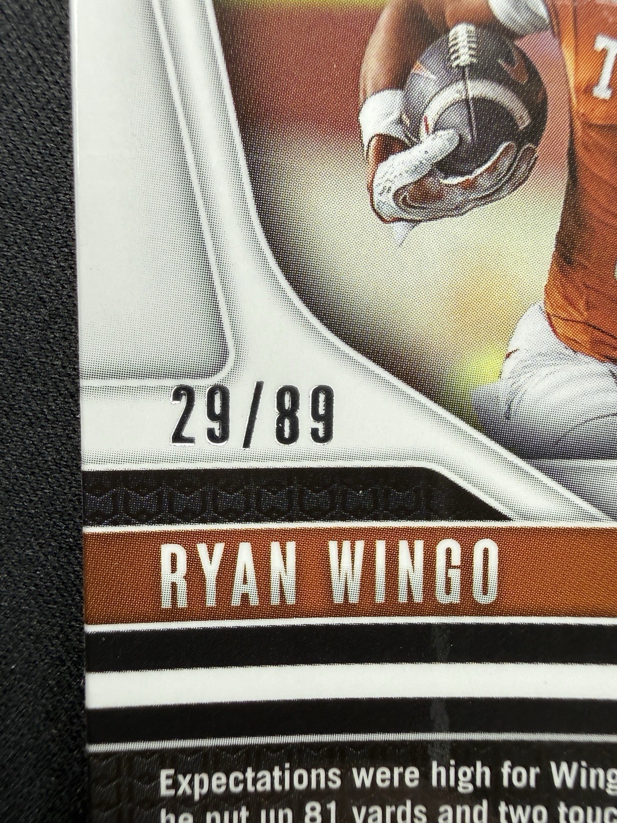RYAN WINGO 2025 Prizm Draft Picks Blue Finite Rated Prospect Texas 29/89 #1