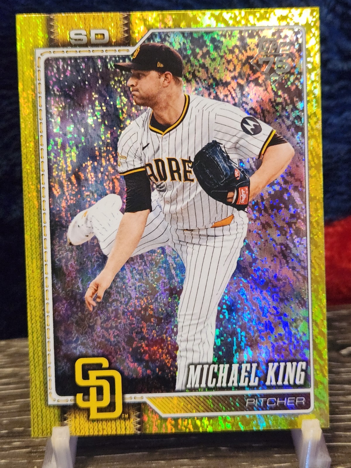 MICHAEL KING 2026 Topps Series 2 #558 Yellow Holofoil /399 Padres