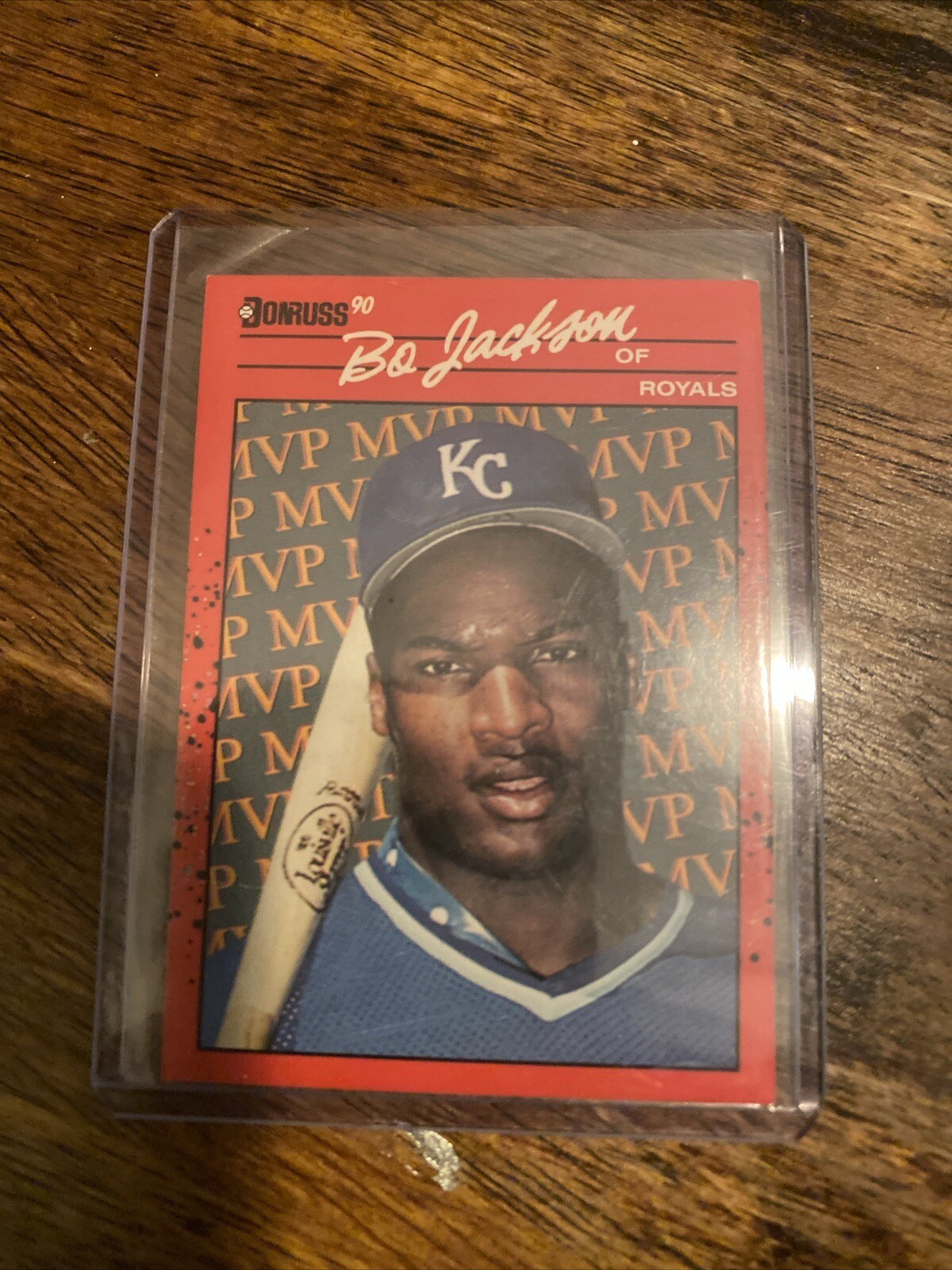RARE 1990 Donruss BO JACKSON BC-1 MVP Yellow Back ERROR Card