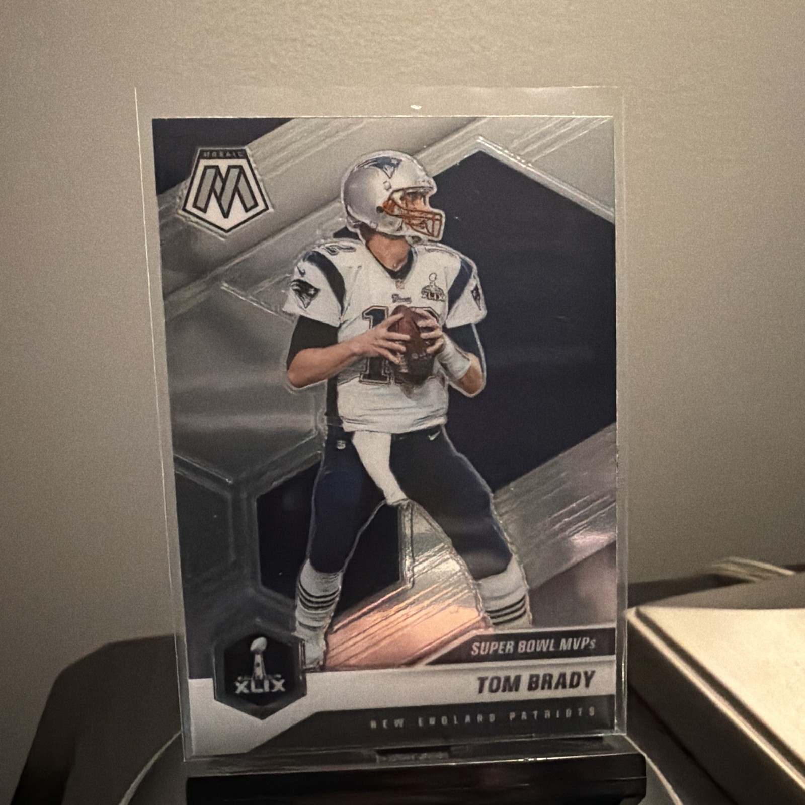 Panini 2021 Mosaic Tom Brady Super Bowl MVPs Insert #283 New England Patriots