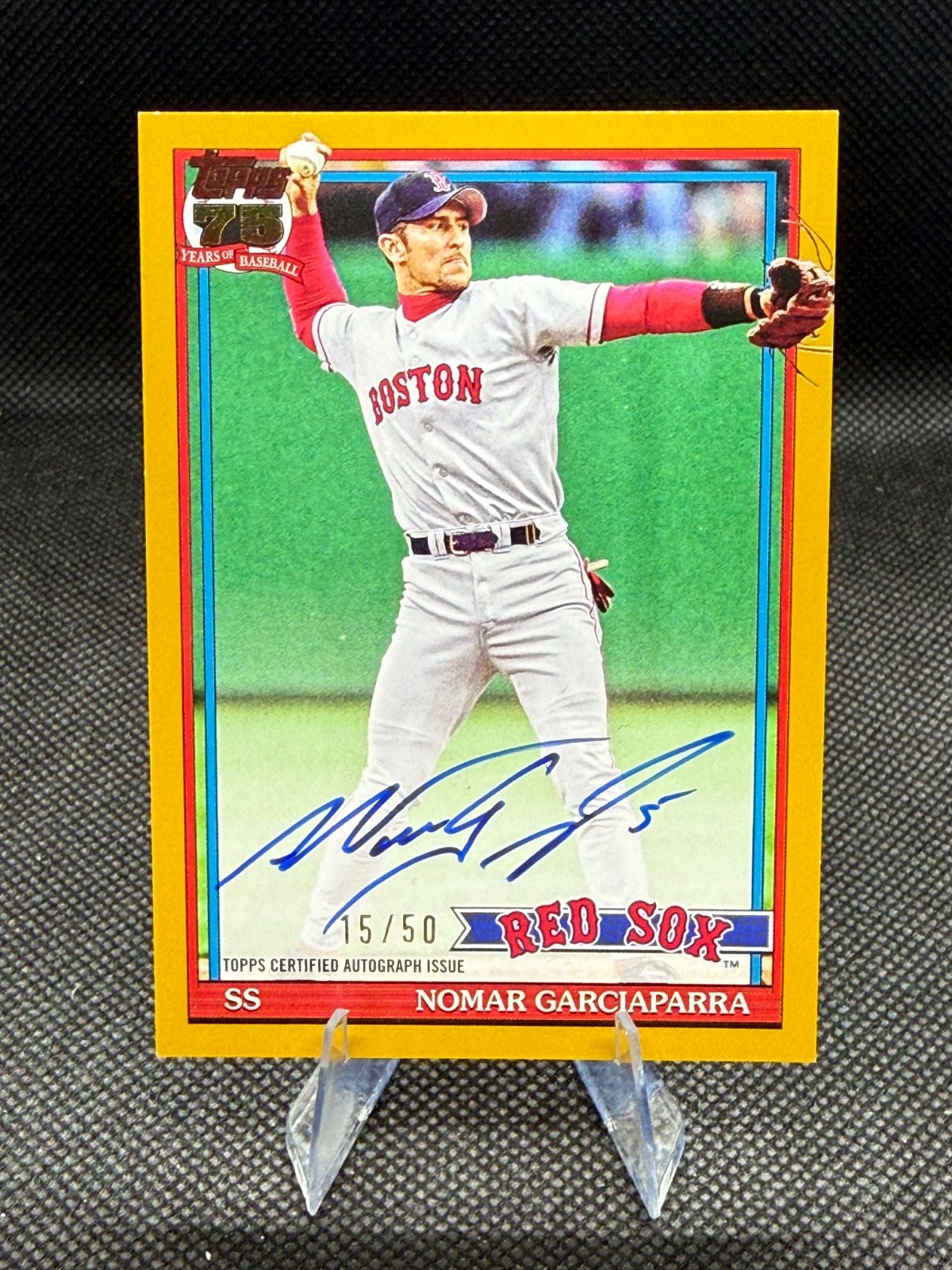 2026 Topps Nomar Garciaparra 1991 Yellow Auto /50