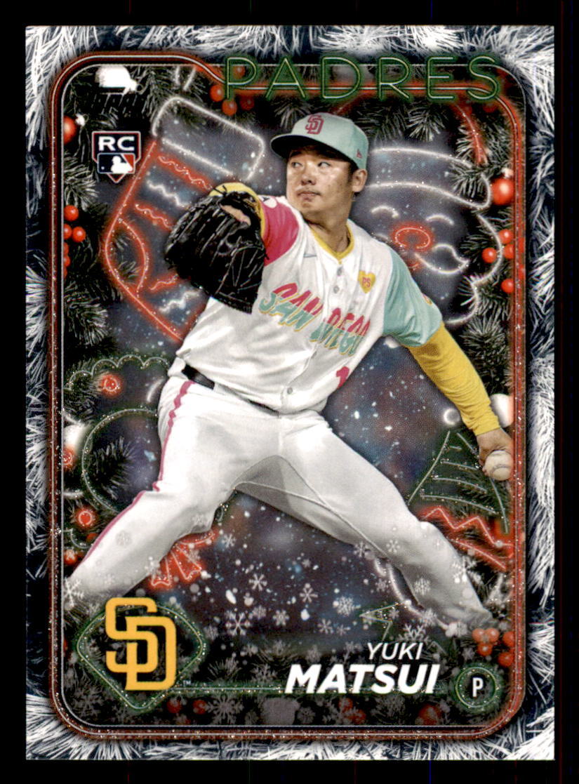 2024 Topps Holiday Holiday Tree #H191 Yuki Matsui San Diego Padres RC