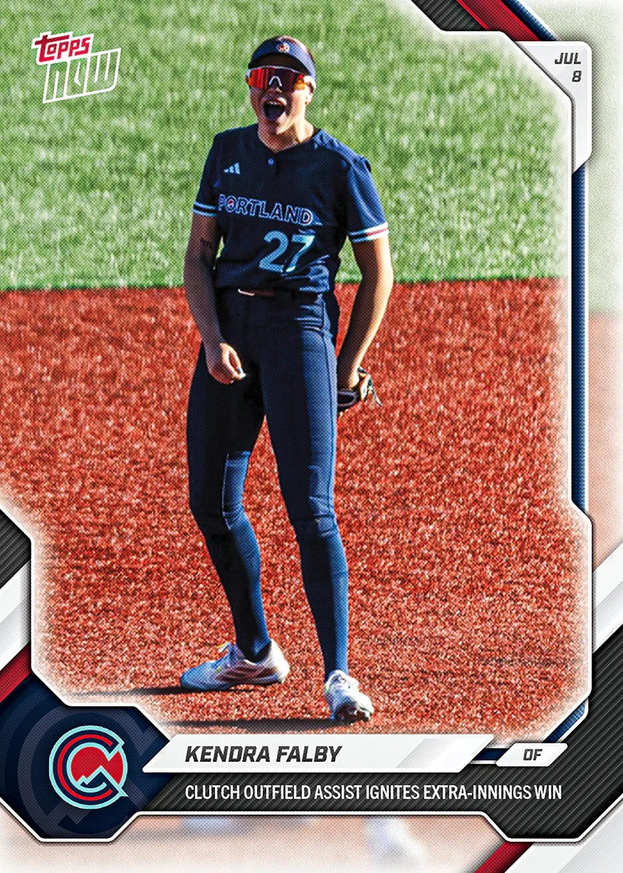2026 Topps Now AUSL Softball #32 Goode #33 Falby #34 Hoover #35 Sherrill Presale
