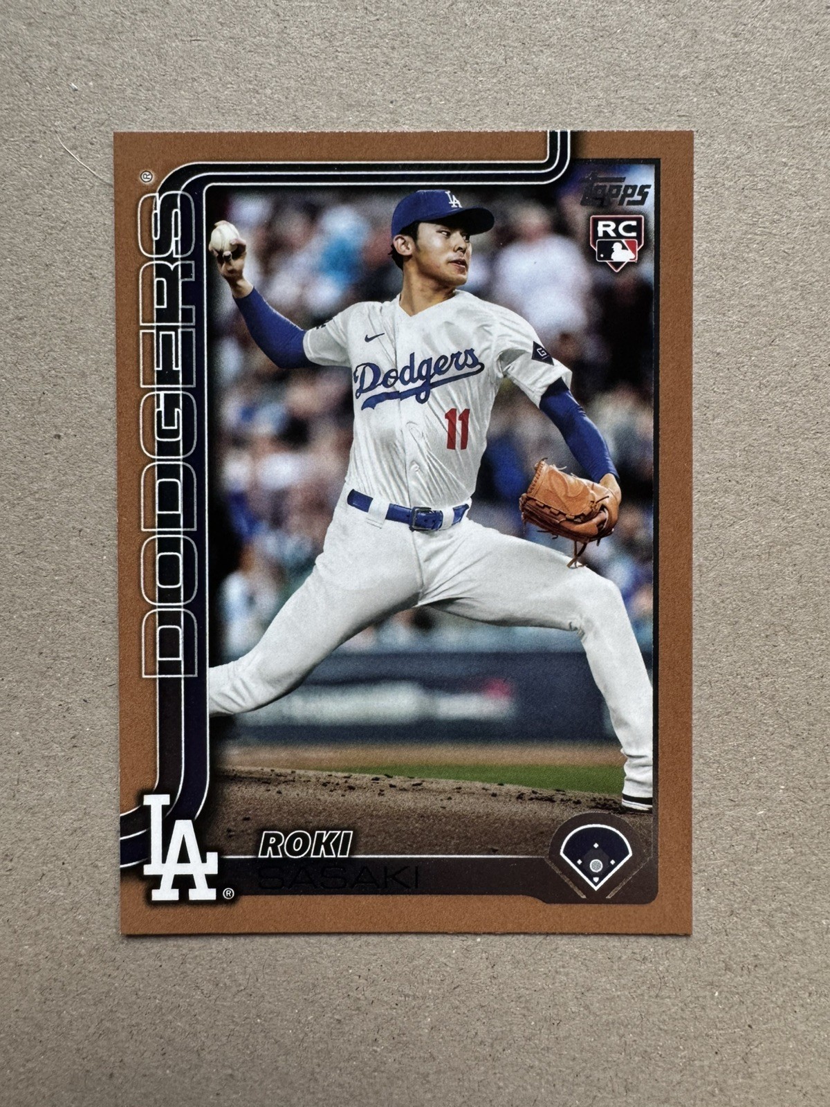 2025 Topps Series 2 Roki Sasaki Gold /2025 Rookie #558 Dodgers RC SHARP