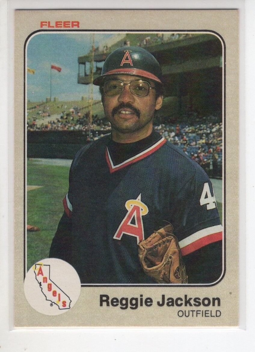1983 FLEER REGGIE JACKSON BASEBALL CARD #93 EX