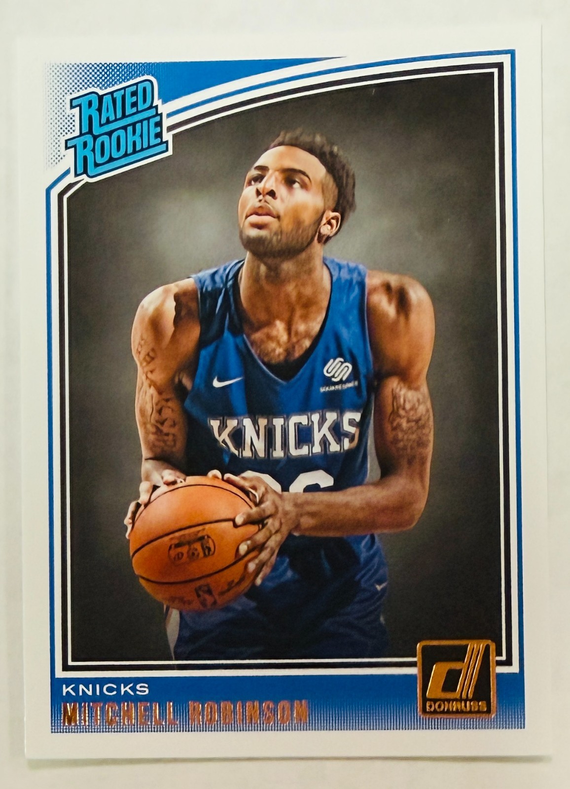 2018-19 Panini Donruss Mitchell Robinson Rated Rookie Card #163 New York Knicks