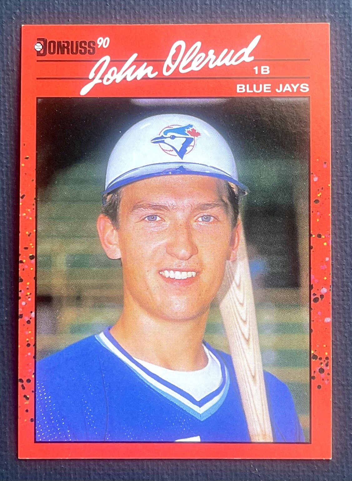 JOHN OLERUD ROOKIE Baseball Card 1990 donruss #711 NM – No Dot After Inc.