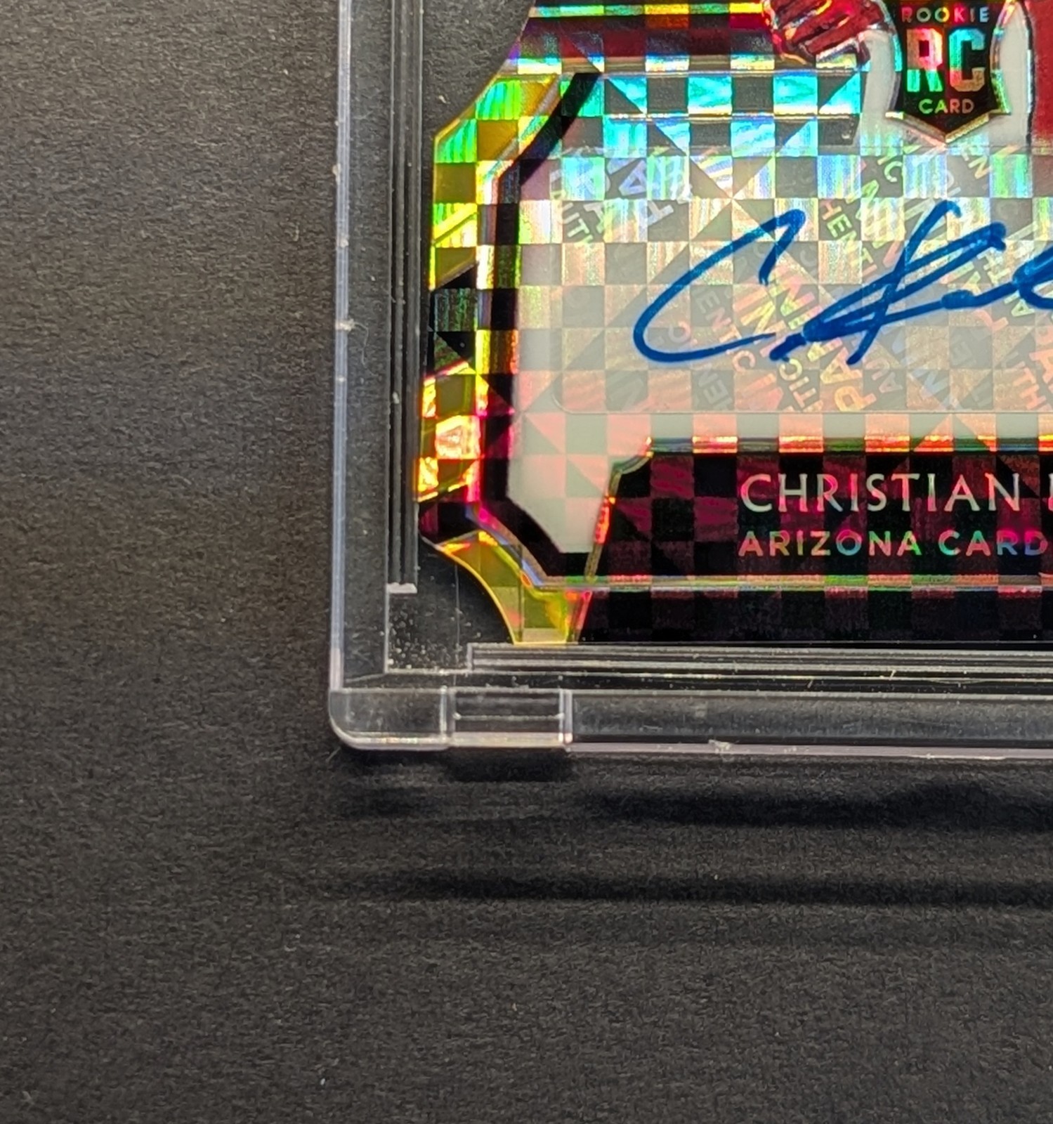 CHRISTIAN KIRK Rookie Auto 2018 Select Gold Die-Cut Power Prizm RC SSP /10