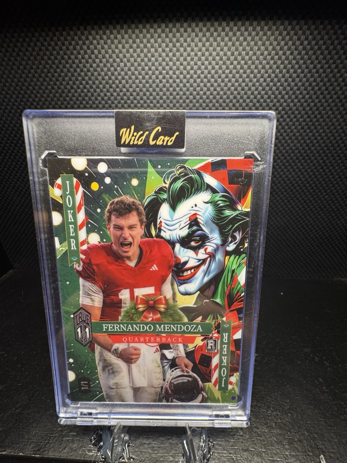 Fernando Mendoza Wild Card Mega Mix Christmas Joker True 1/1