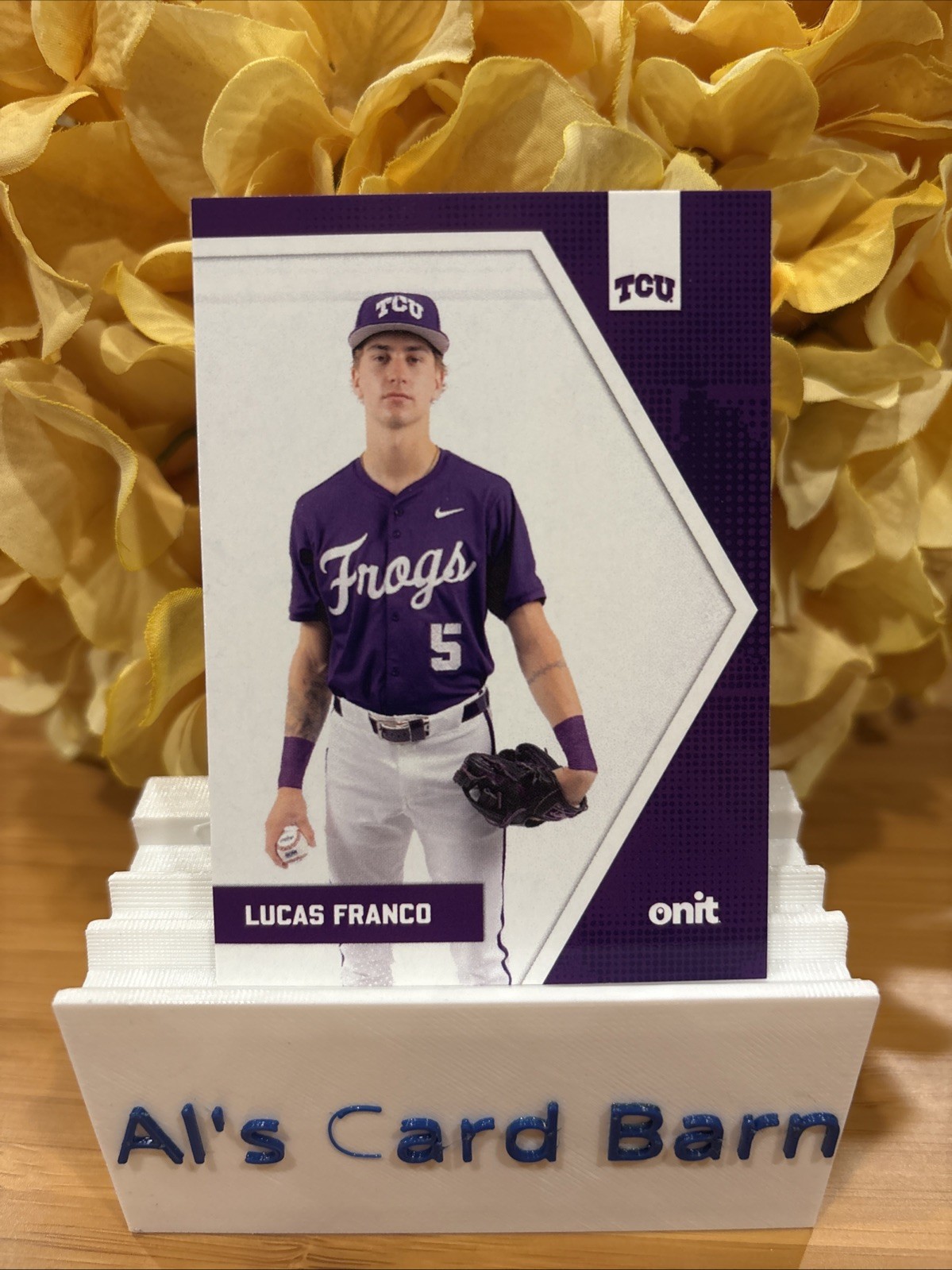 2026 Onit Athlete TCU Horned Frogs Baseball LUCAS FRANCO #B-17 – Katy, TX